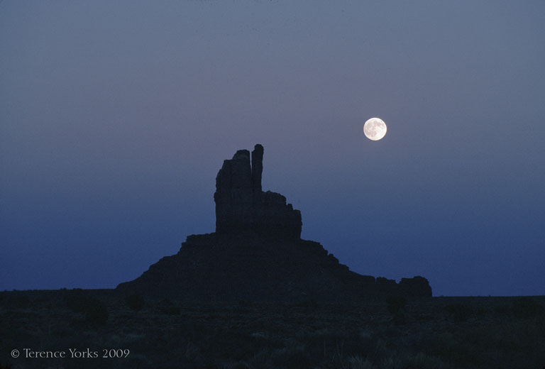 Monument Valley moon